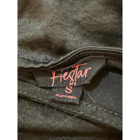 Fiestar Black Puff Sleeve Mini Dress Women’s Size S – Square Neck - Picture 5 of 7